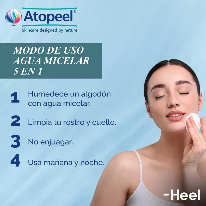 Atopeel Agua Micelar 5 en 1 Heel - Imagen 5