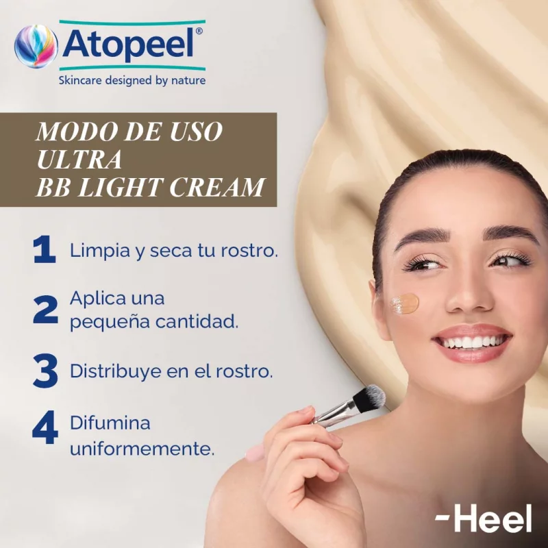 Atopeel BB Light Cream Tono Claro Heel - Imagen 6